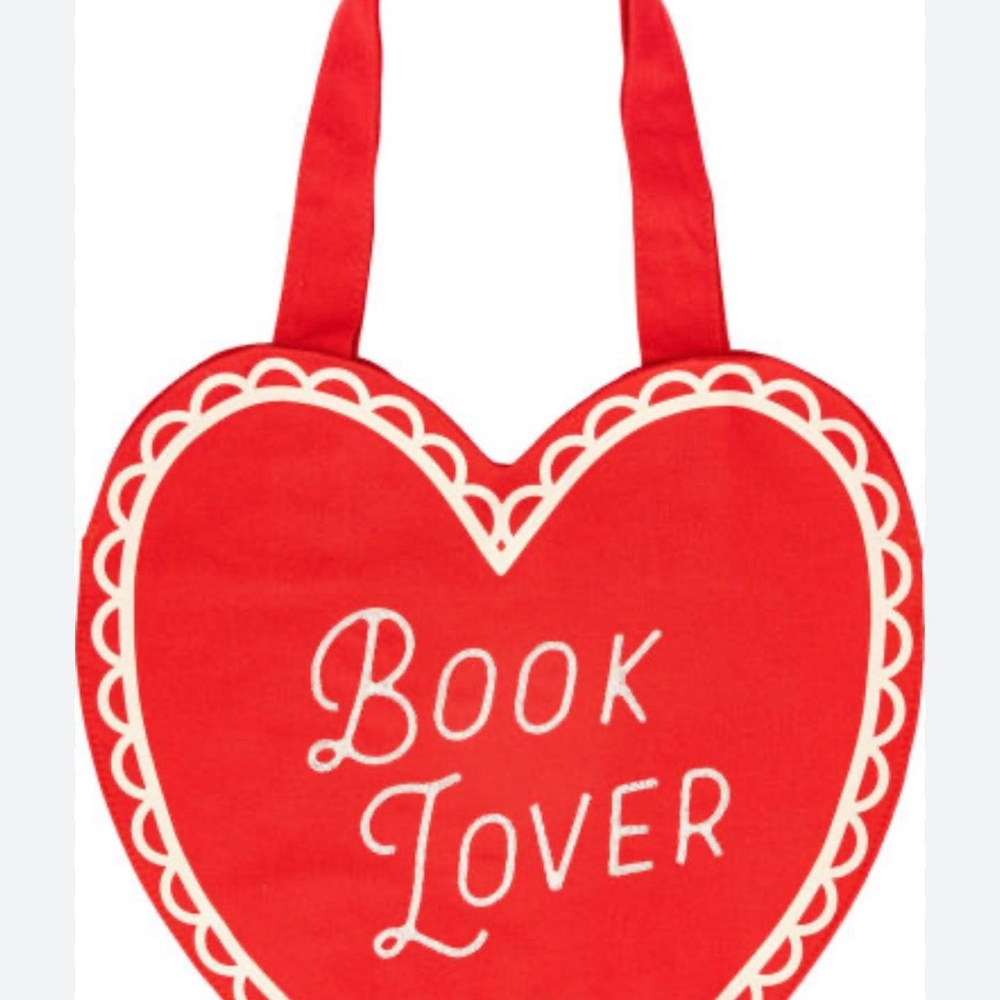 Red Heart 'Book Lover' Tote Bag